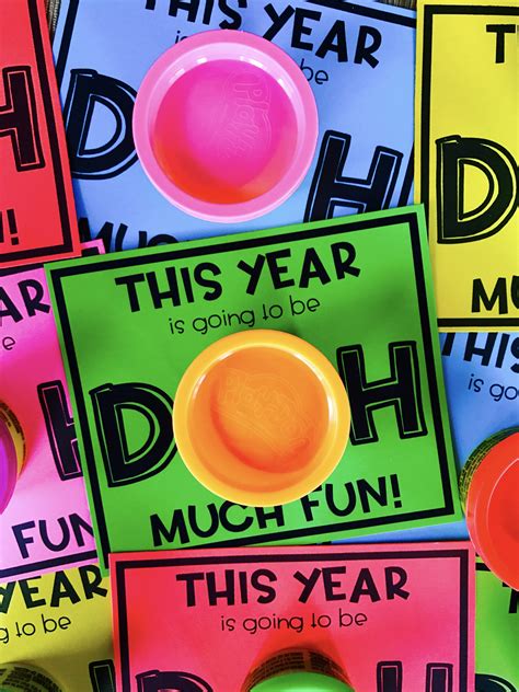 Printable Play Doh Gift Tags